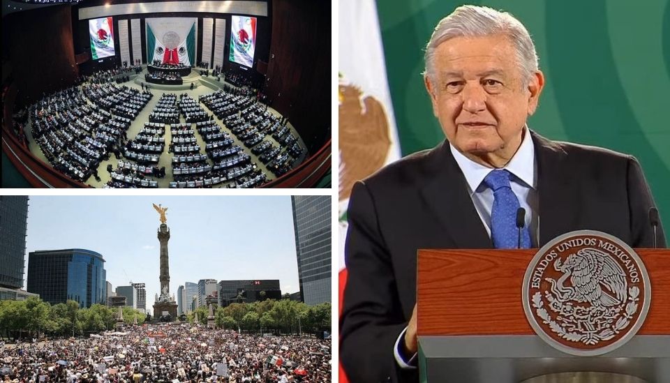 amlo diputados y manifestaciones