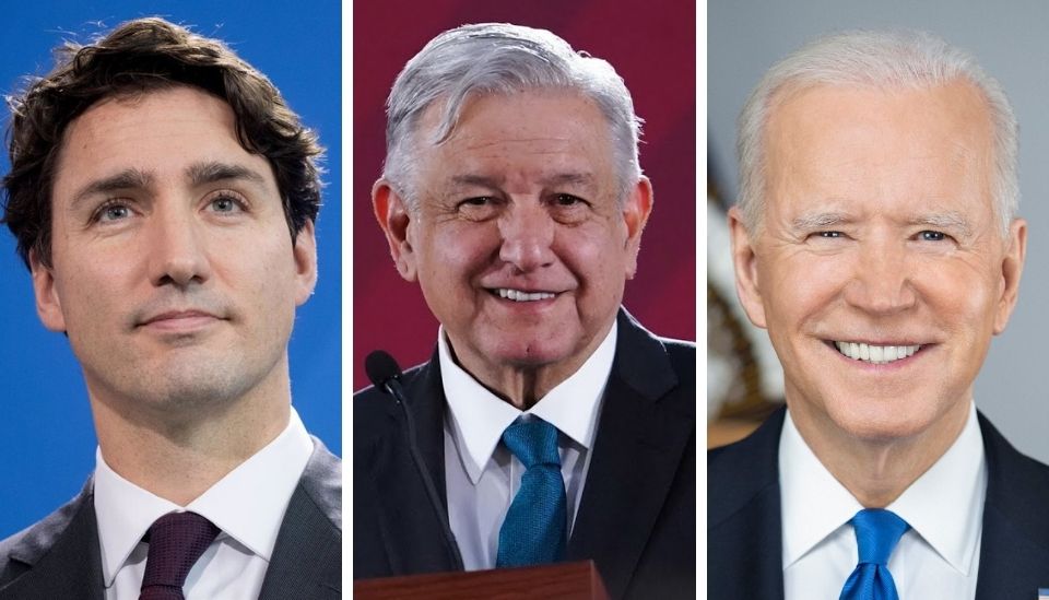 Justin Trudeau Lopez Obrador Joe Biden